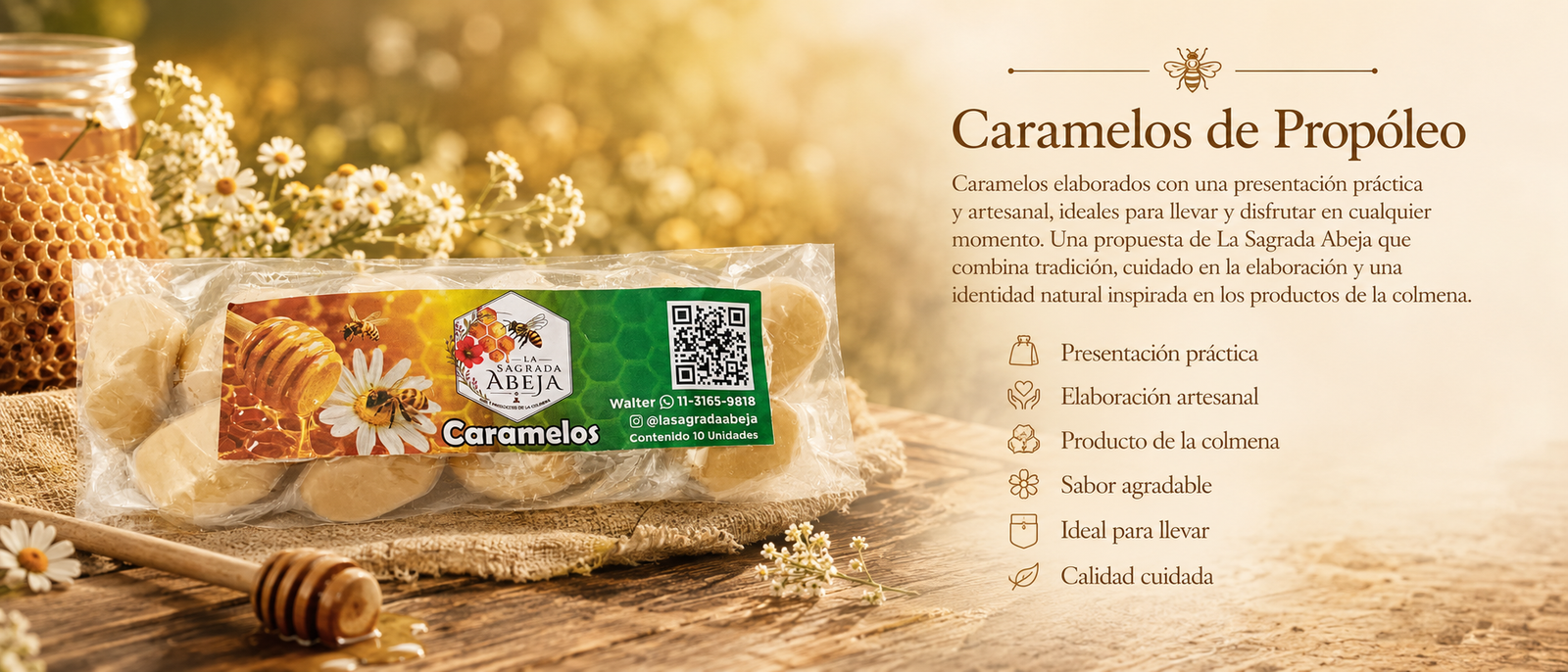 Características y cualidades de los Caramelos de Propóleo